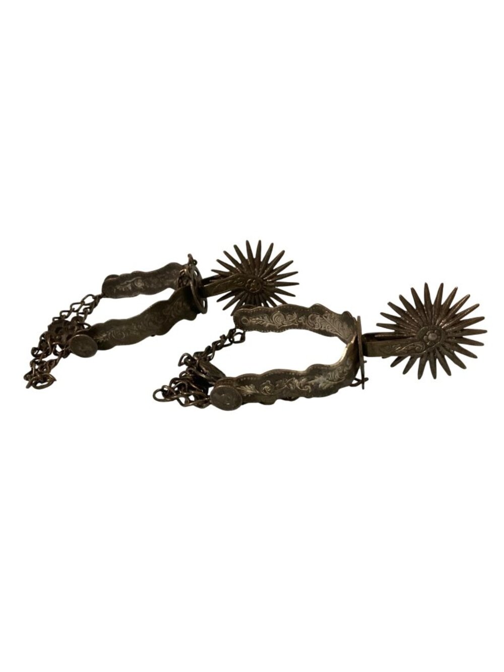 Antique Gaucho Style Ornate Spurs Western Decor